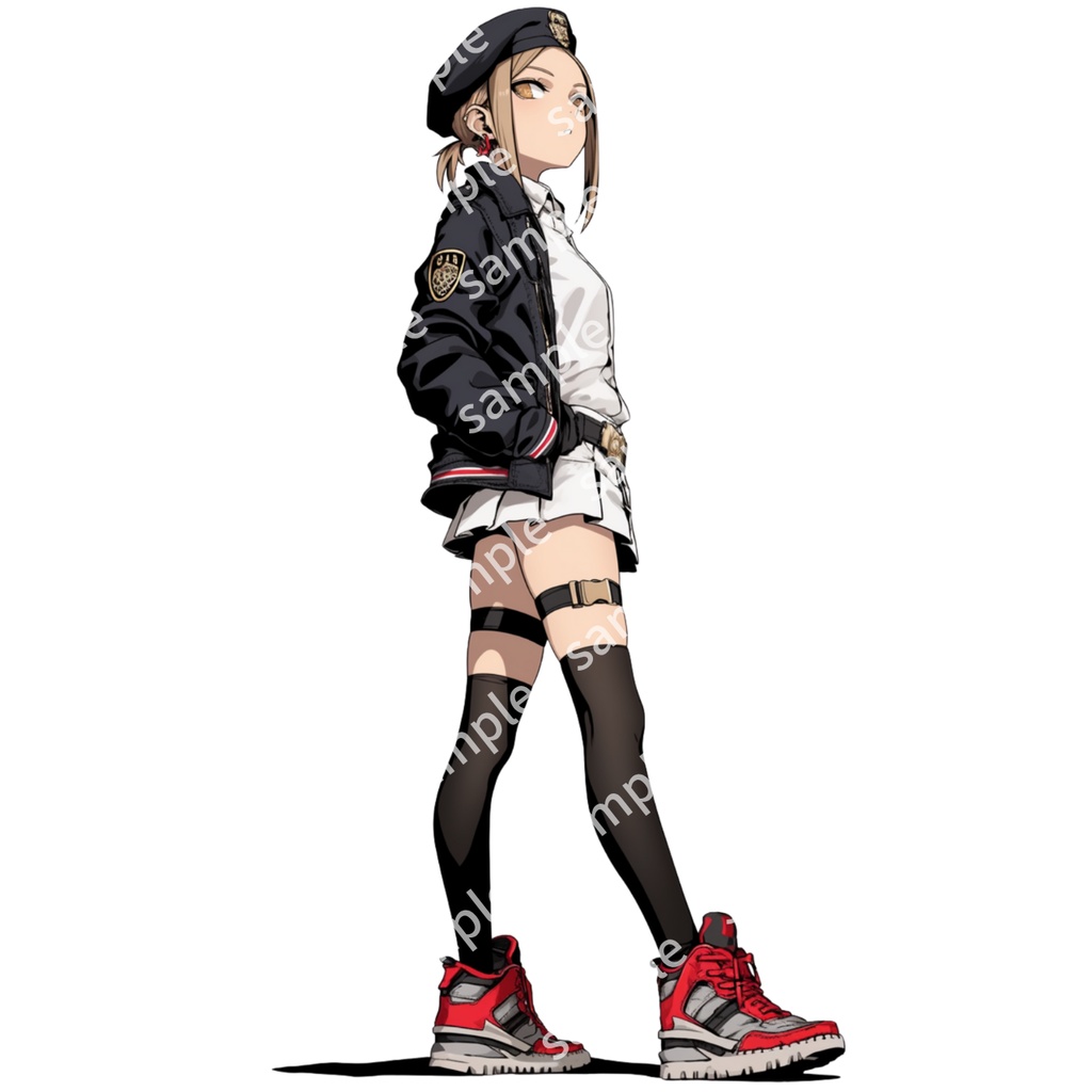 【立ち絵_032】制服 女の子 2人