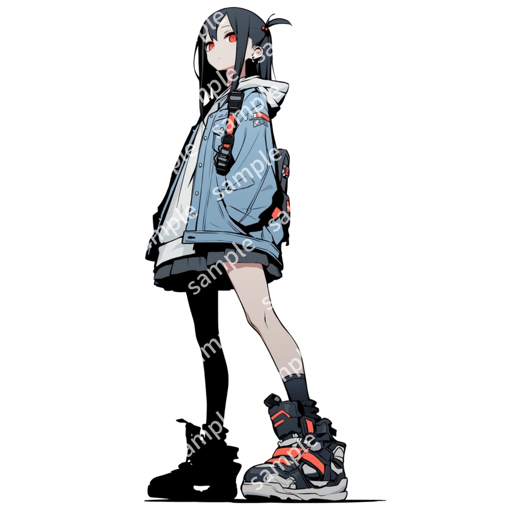 【立ち絵_033】制服 女の子 2人