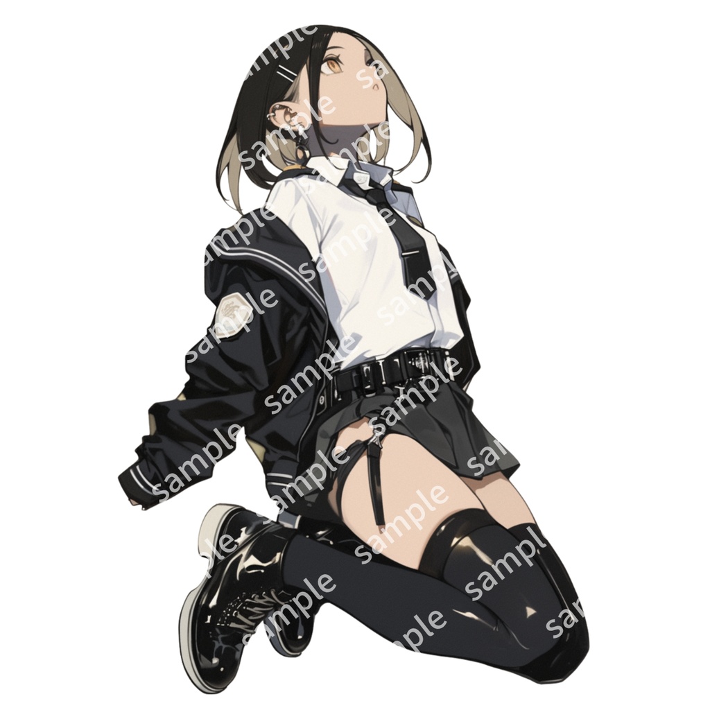 【立ち絵_036】制服 女の子 2人