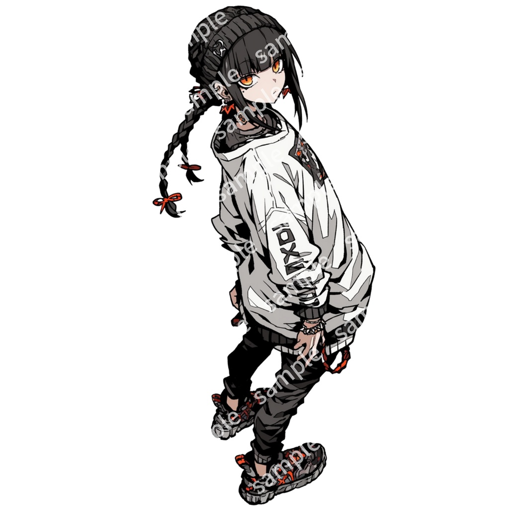 【立ち絵_042】私服 女の子 2人