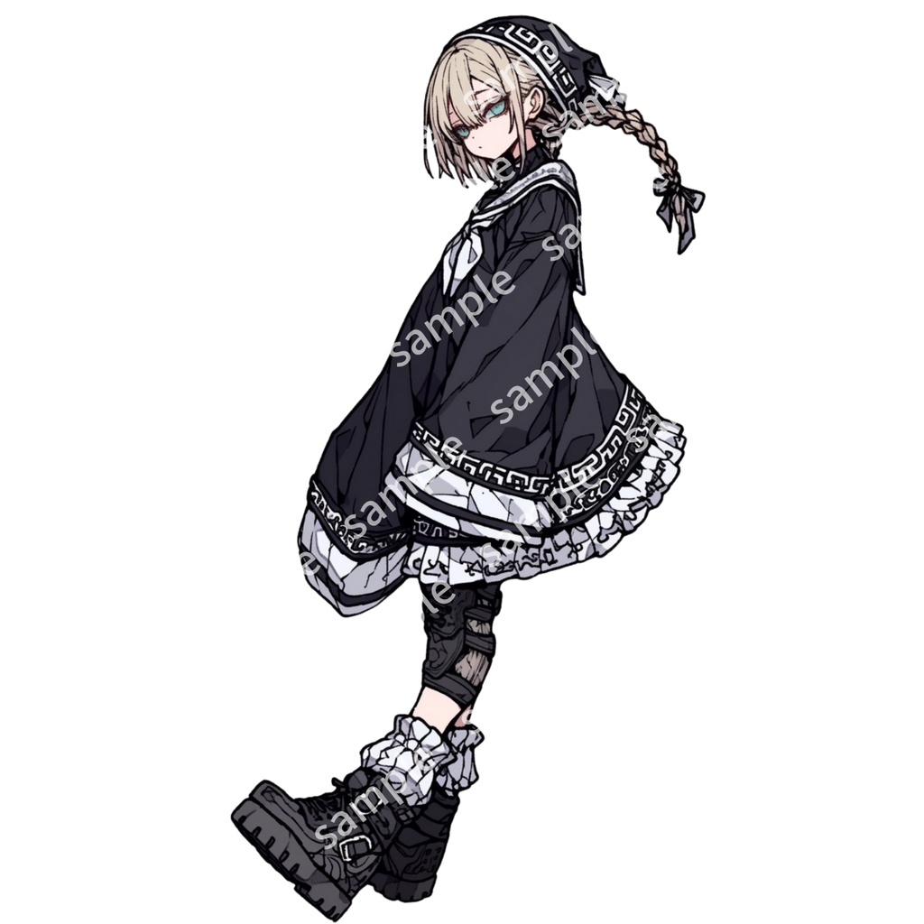 【立ち絵_044】私服 女の子 2人