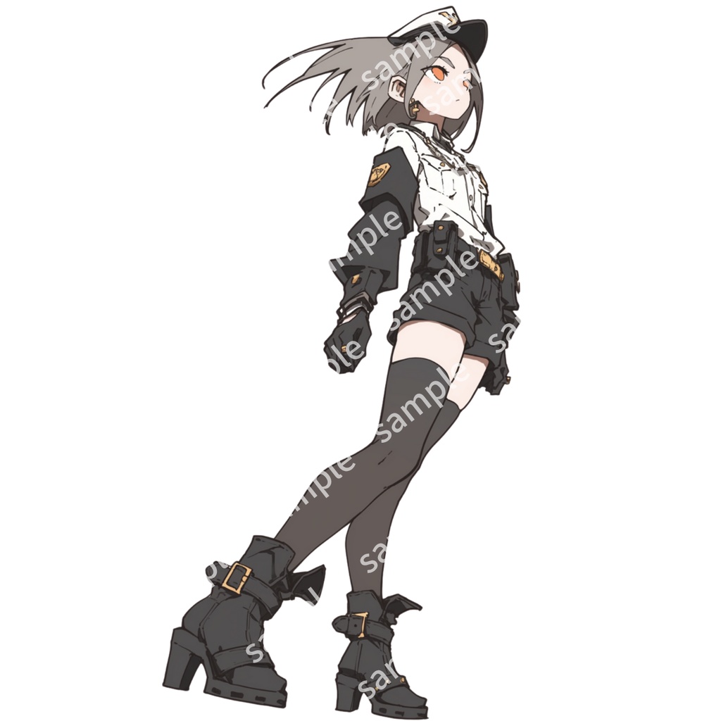 【立ち絵_045】警察 女の子 2人