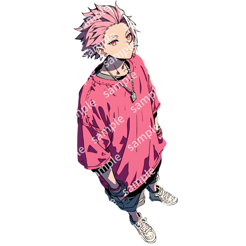 【立ち絵_051】私服 男の子 2人