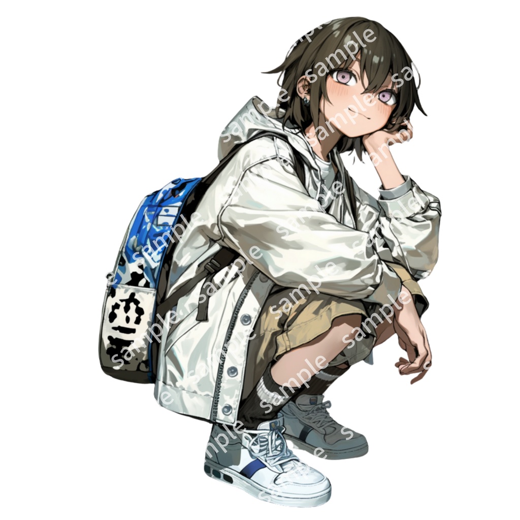 【立ち絵_052】私服 男の子 2人