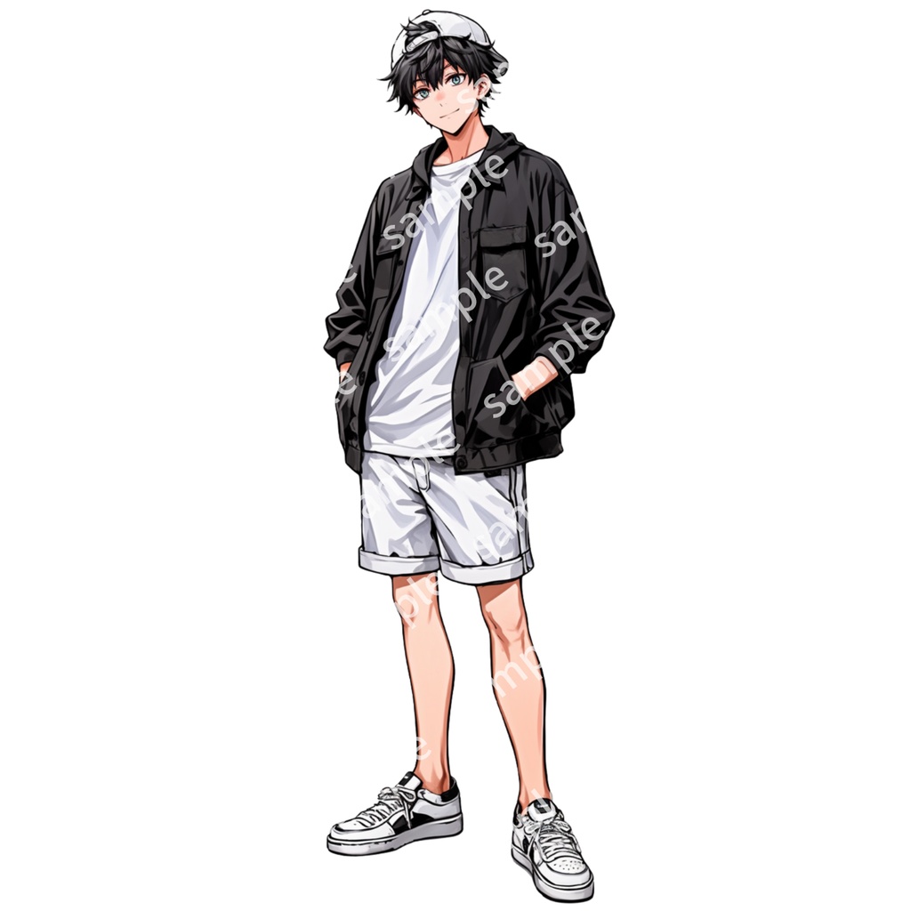 【立ち絵_052】私服 男の子 2人