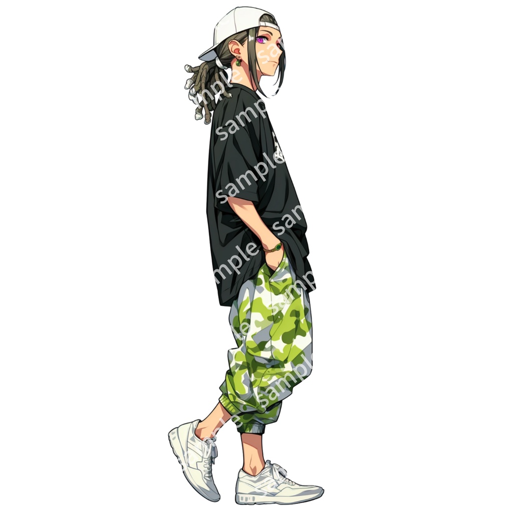 【立ち絵_053】私服 男の子 2人