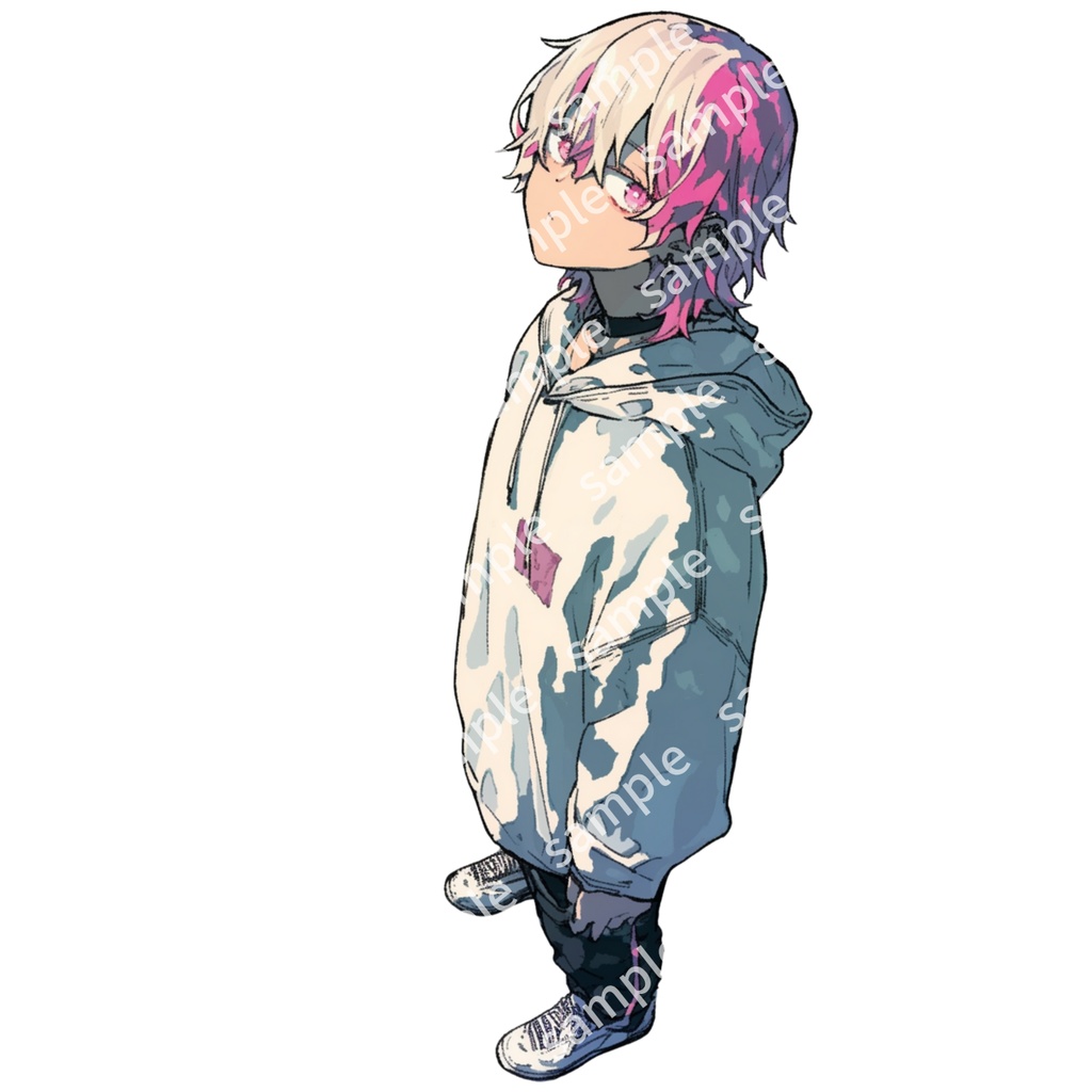 【立ち絵_054】私服 男の子 2人