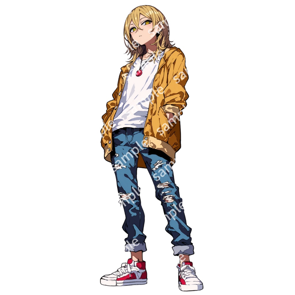 【立ち絵_055】私服 男の子 3人