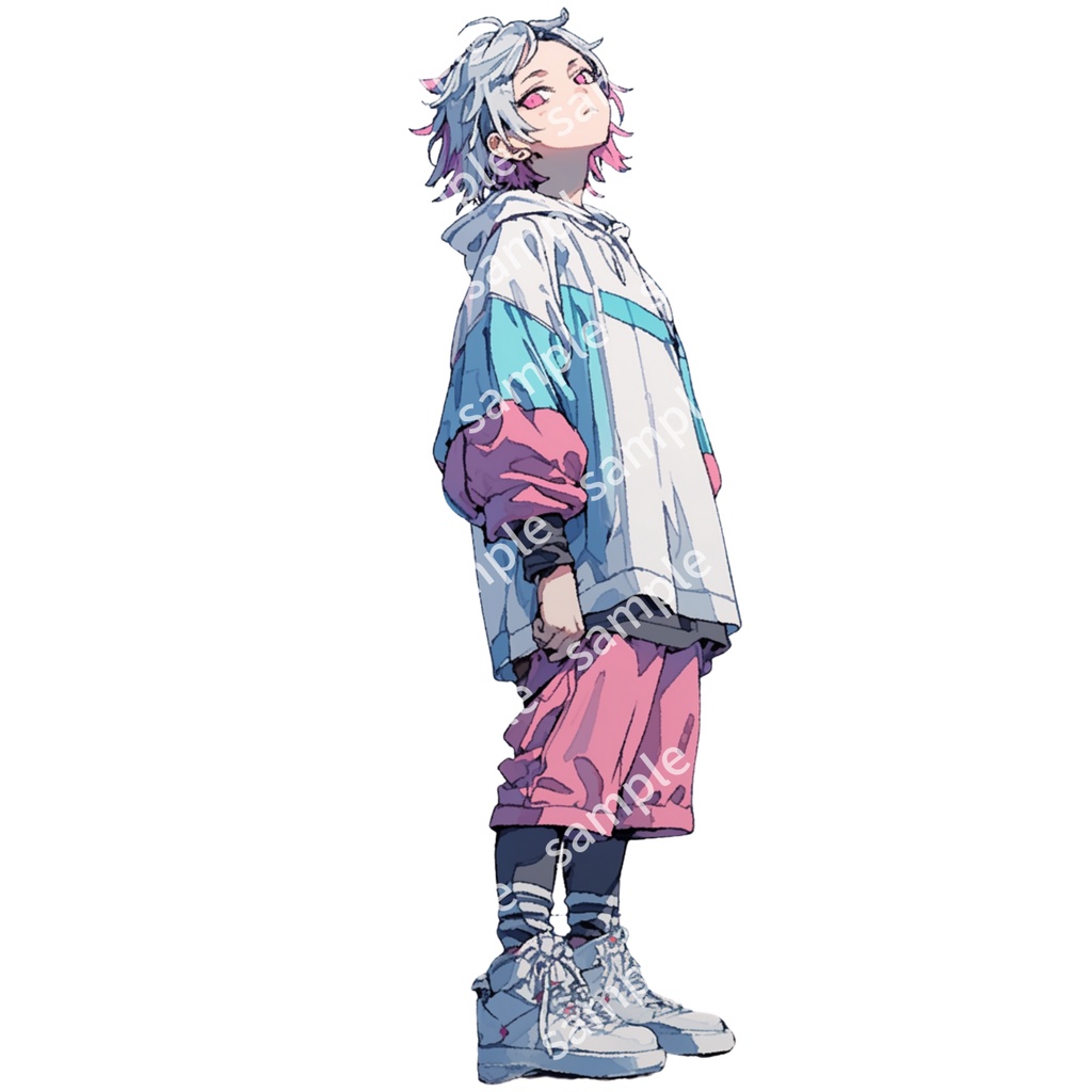 【立ち絵_055】私服 男の子 3人