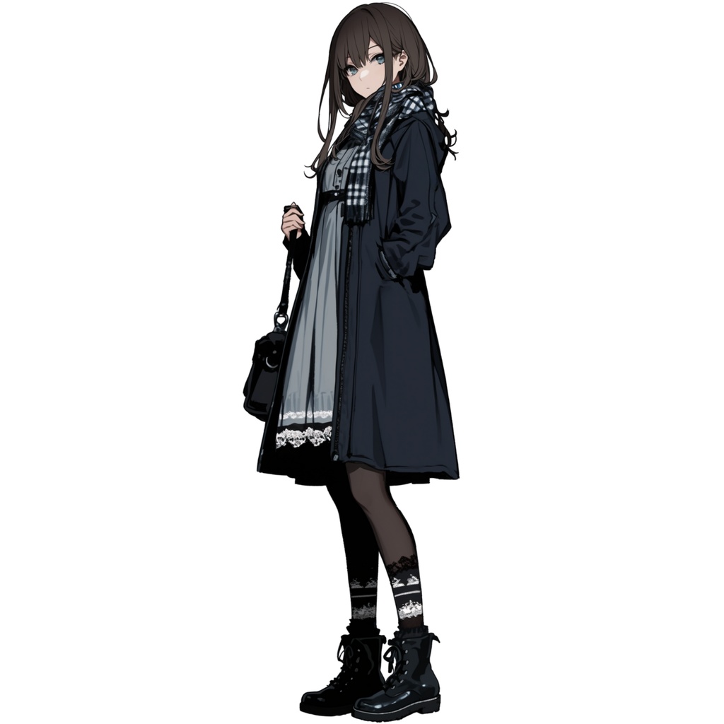 【無料立ち絵_008】私服 女の子 1人