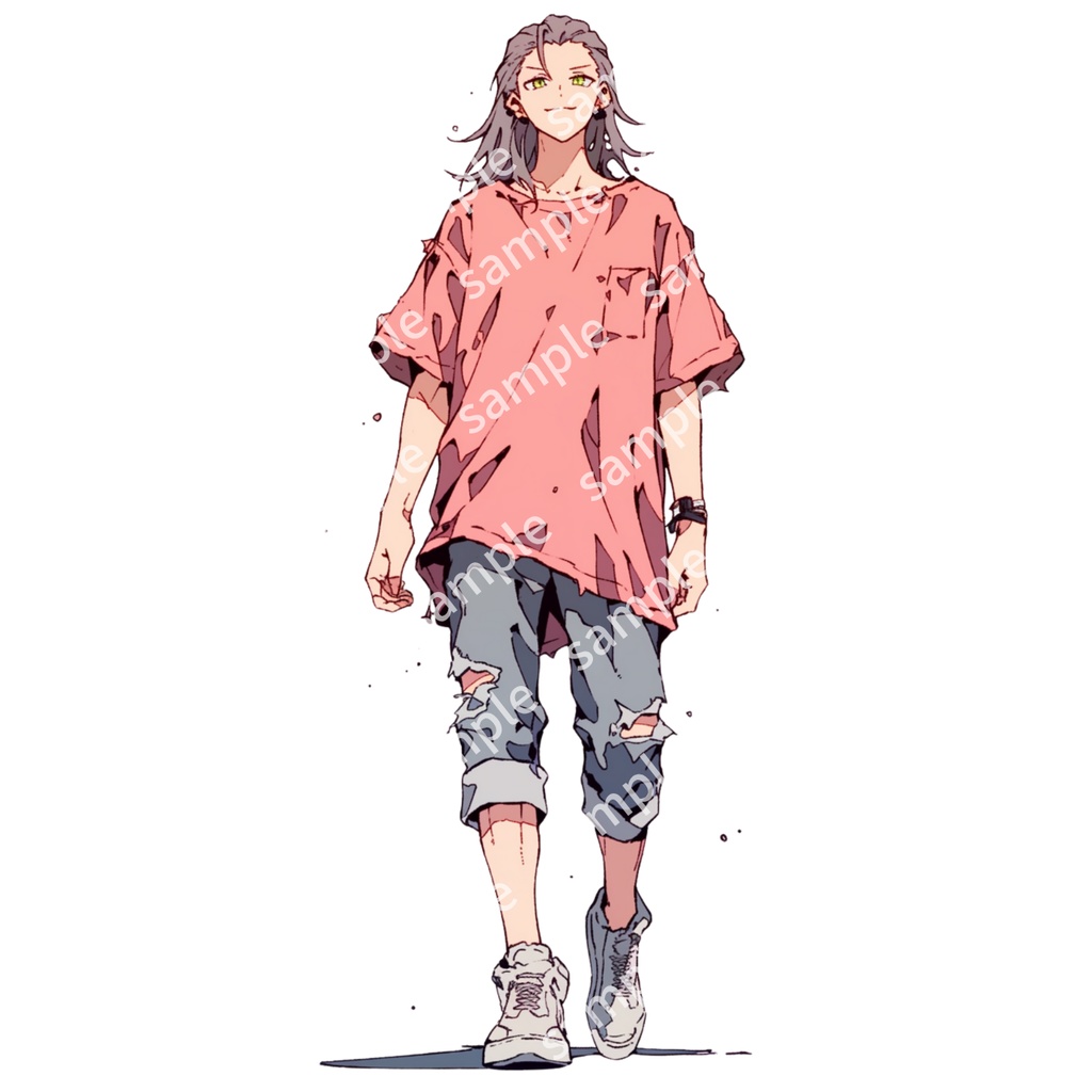 【立ち絵_056】私服 男の子 3人