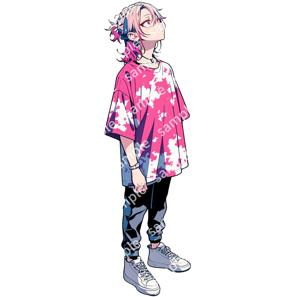 【立ち絵_056】私服 男の子 3人