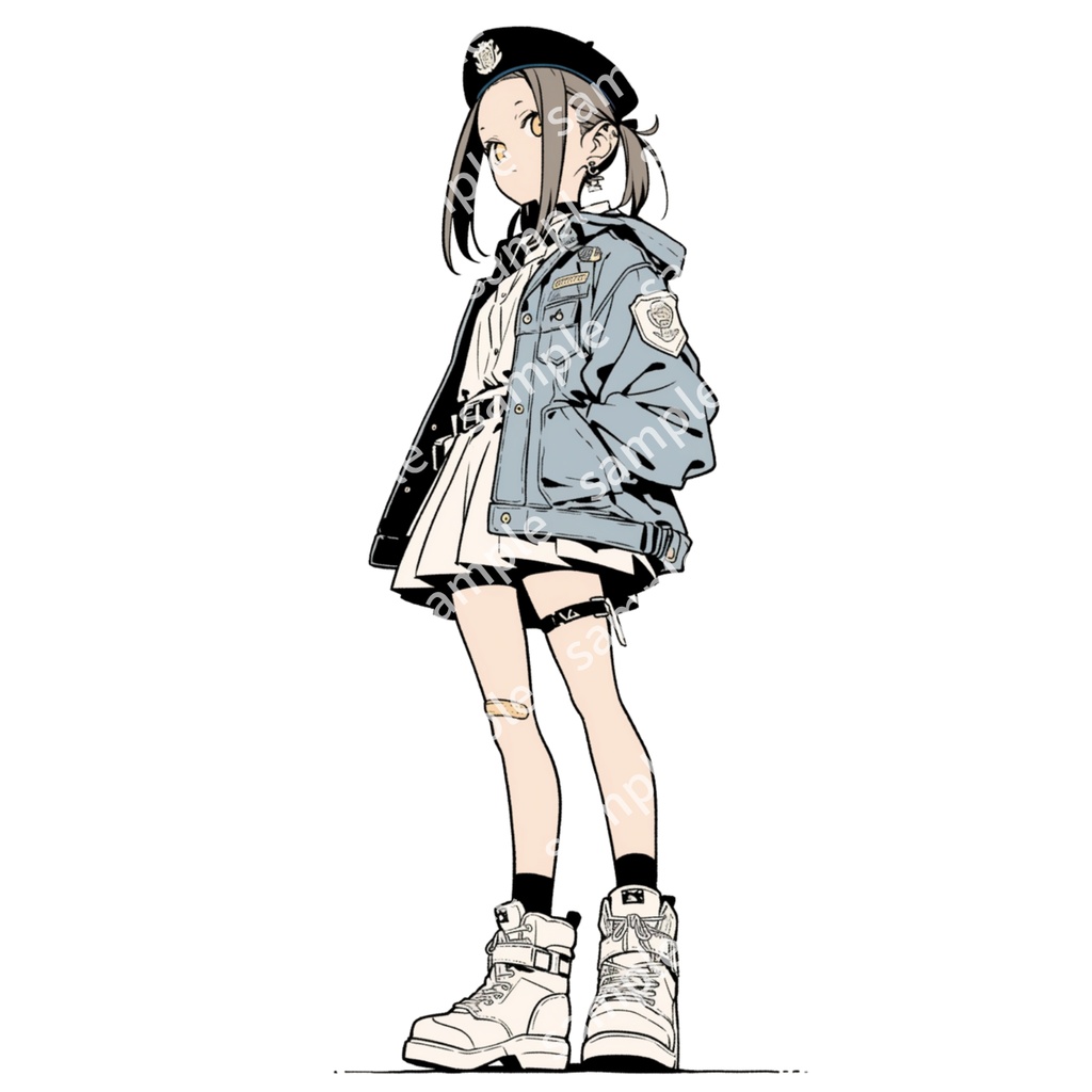 【立ち絵_063】私服・制服の女の子