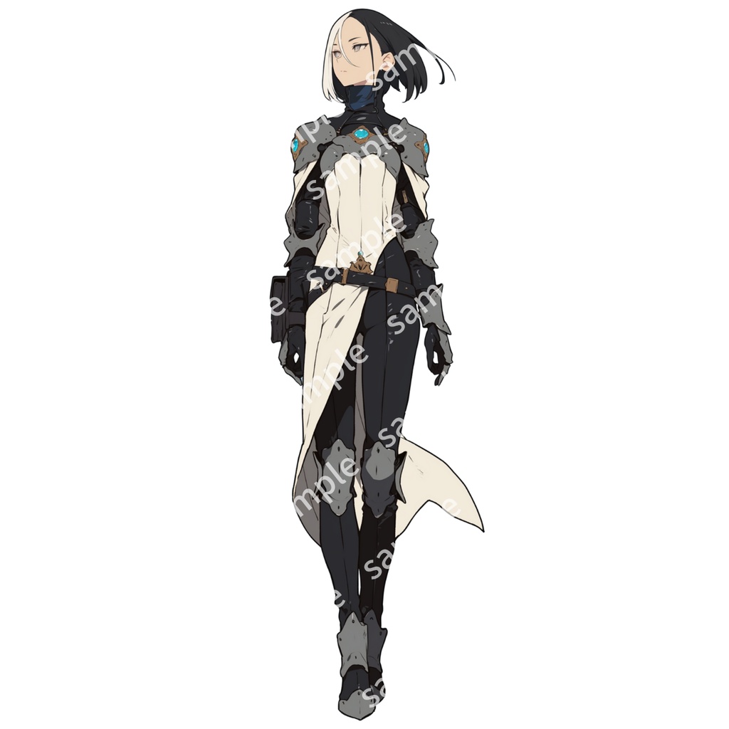 【立ち絵_086】軍服の女の子