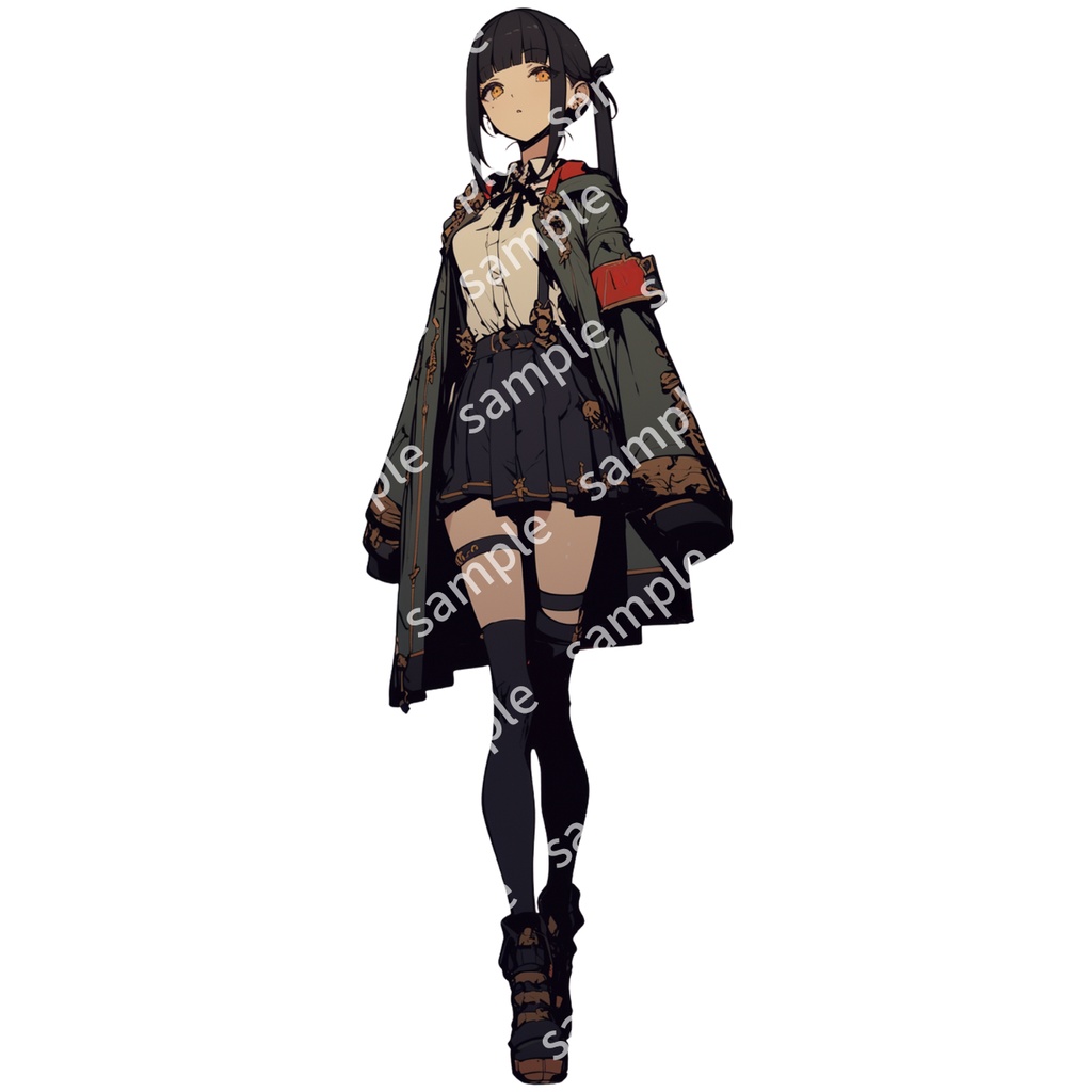 【立ち絵_086】軍服の女の子