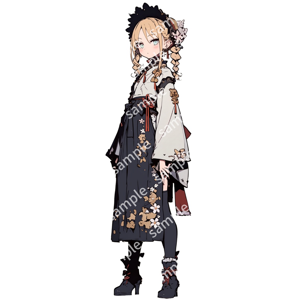 【立ち絵_094】麦わら帽子の女の子