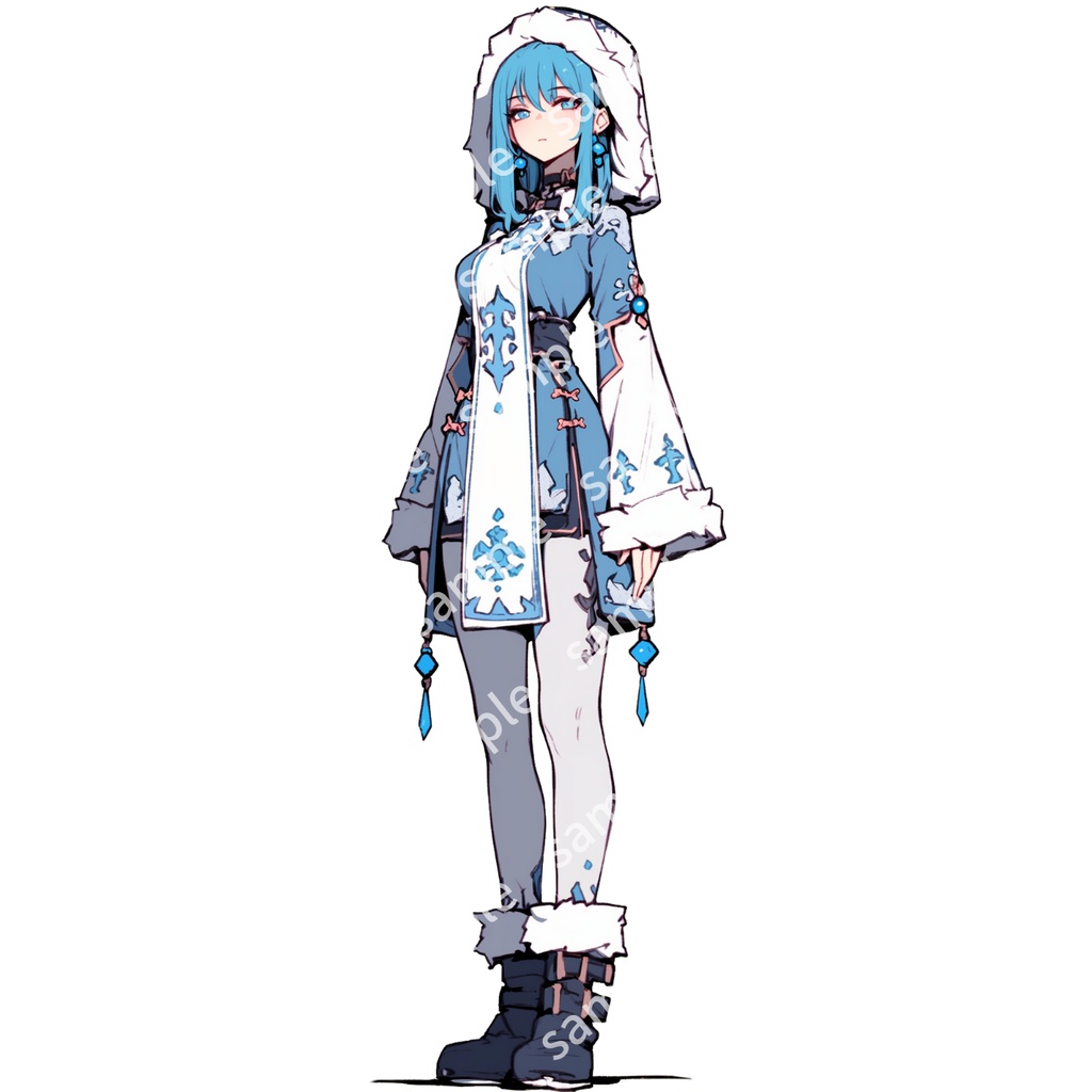 【立ち絵_098】雪国風の女の子