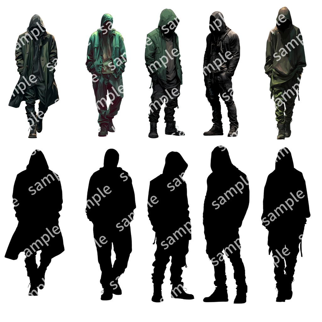 【モブ_003】TRPG 怪しい男 シルエットもあり【これは使えるシリーズ】