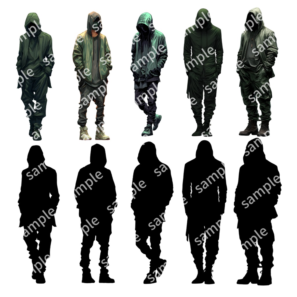 【モブ_004】TRPG 怪しい男 シルエットもあり【これは使えるシリーズ】