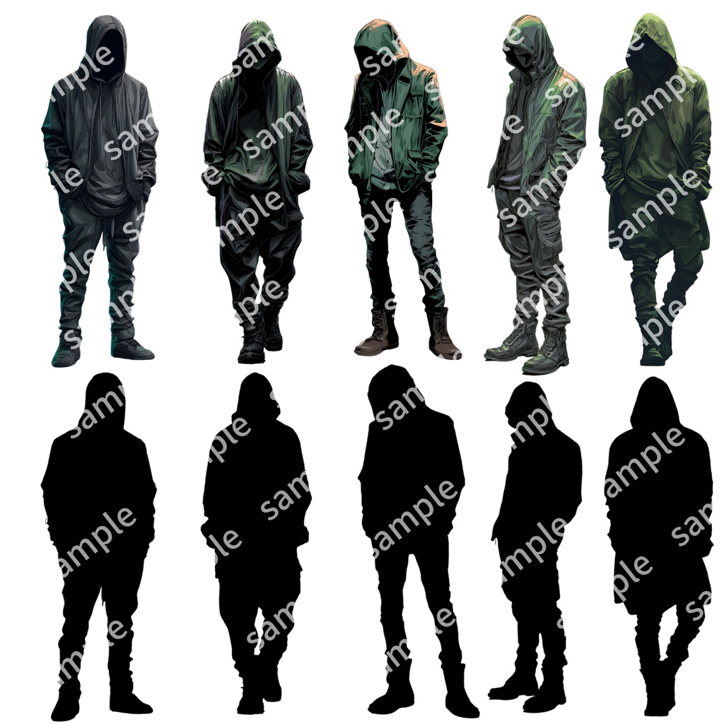 【モブ_005】TRPG 怪しい男 シルエットもあり【これは使えるシリーズ】