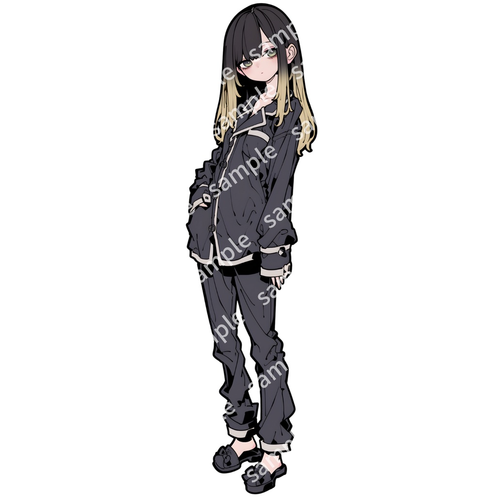 【立ち絵_125】制服・私服の女の子