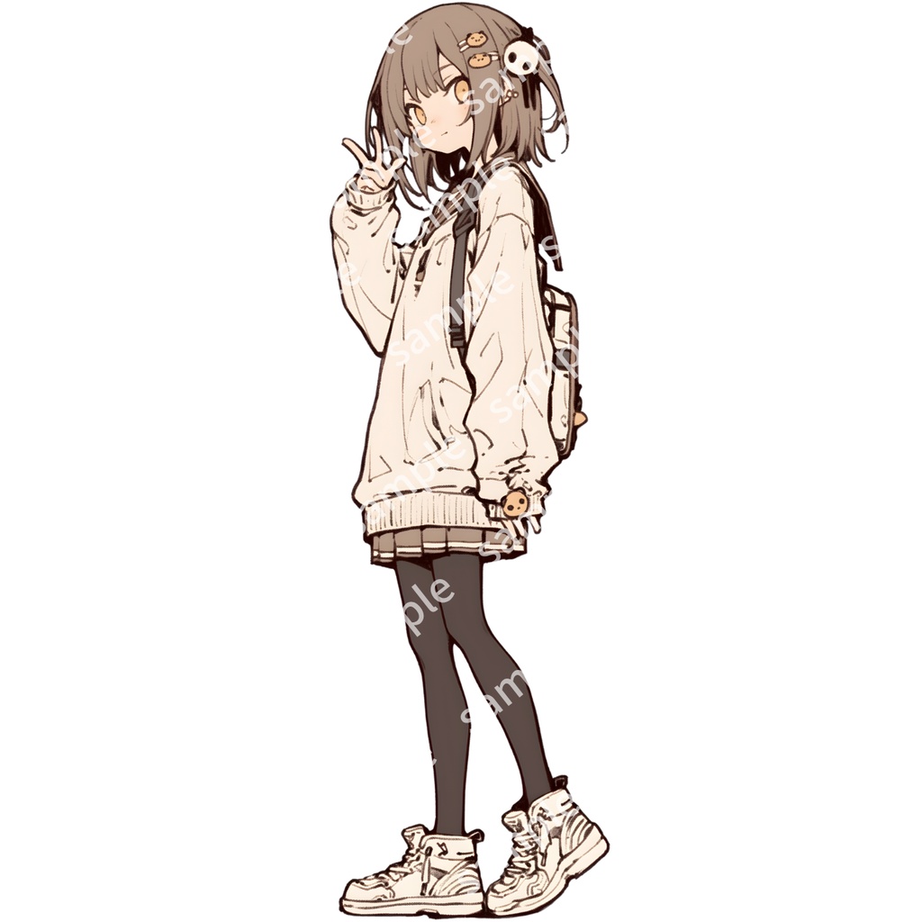 【立ち絵_135】私服の女の子