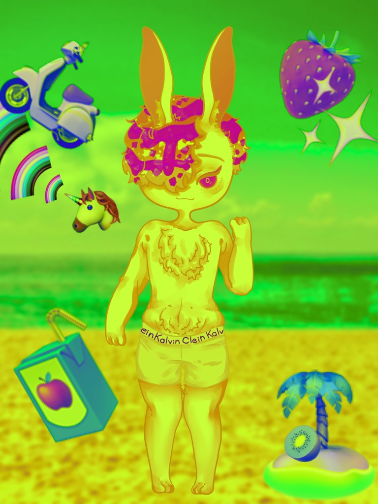 🏖ビーチうさちゃんTシャツ🏝