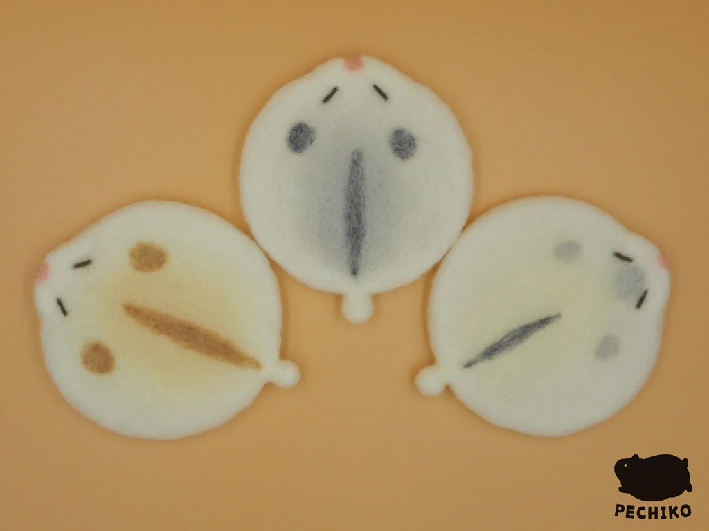 リバーシブルコースター/パールホワイト