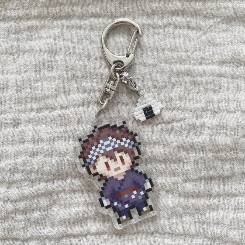 ぶんとさドット絵アクキー