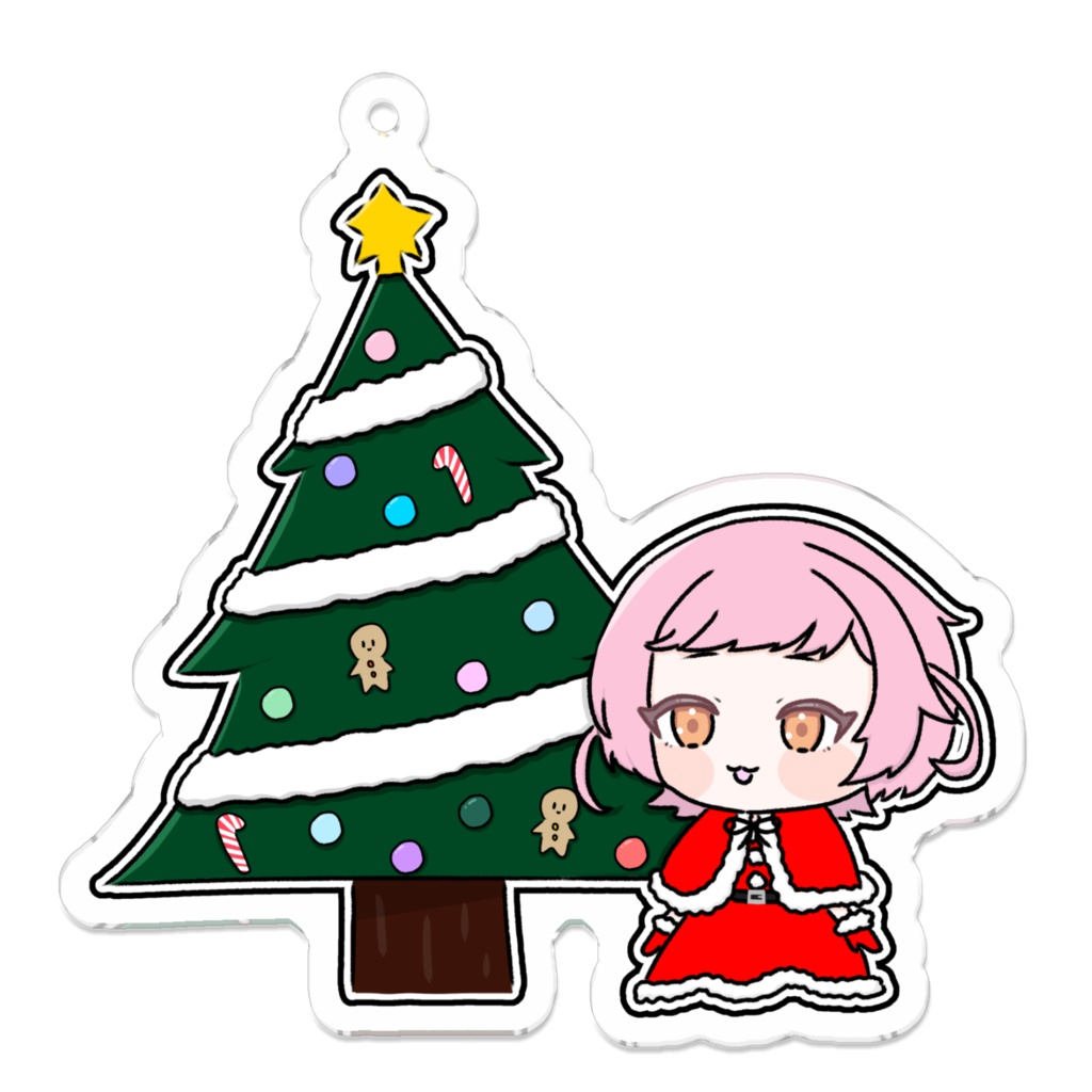 かがり結 アクリルキーホルダー(クリスマスver.)