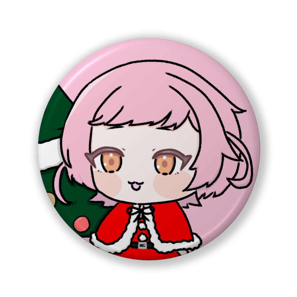かがり結 缶バッジ(クリスマスver.)