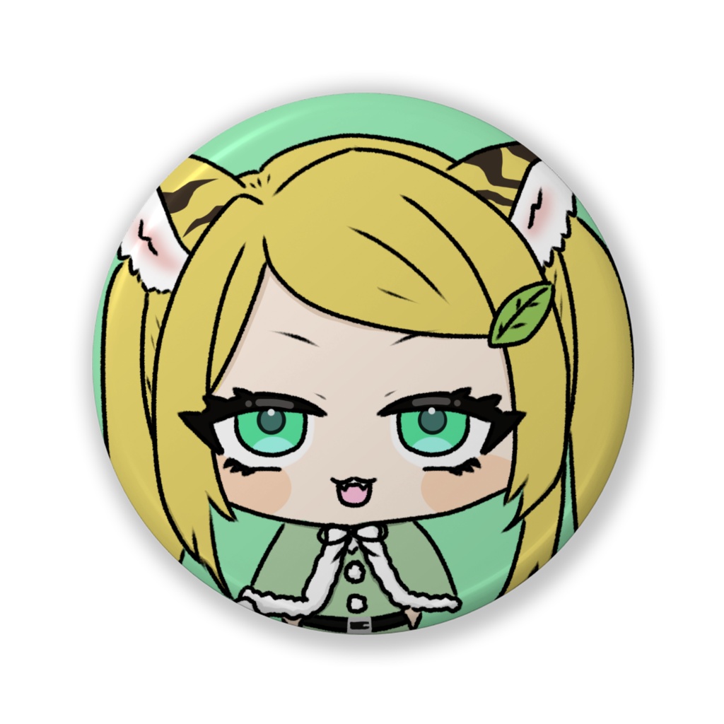 はっぱ🌱ちゃん。 缶バッジ(クリスマスver.)