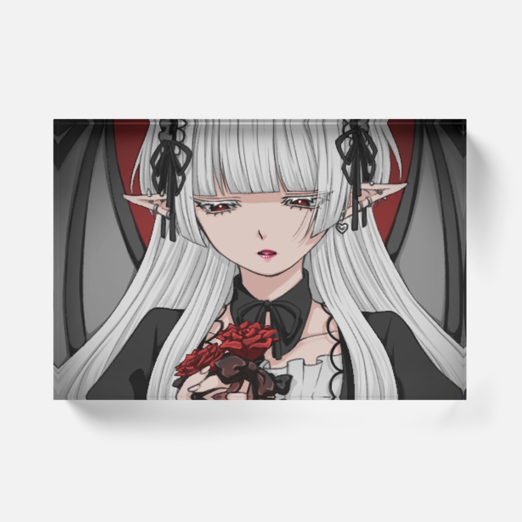 罅割れた硝子匣に飾られた純潔は滅びゆく悪魔の心臓♡聖少女領域アクリルブロック