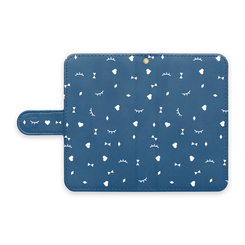こいしちゃん手帳型Androidケース#04<flake>cobalt