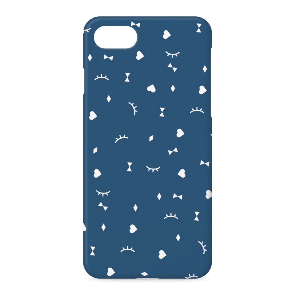 こいしちゃんiPhoneケース#04<flake>cobalt