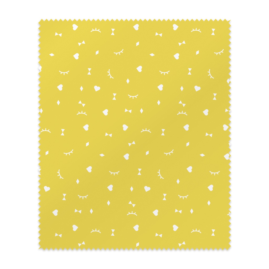 こいしちゃんメガネ拭き#04<flake>yellow
