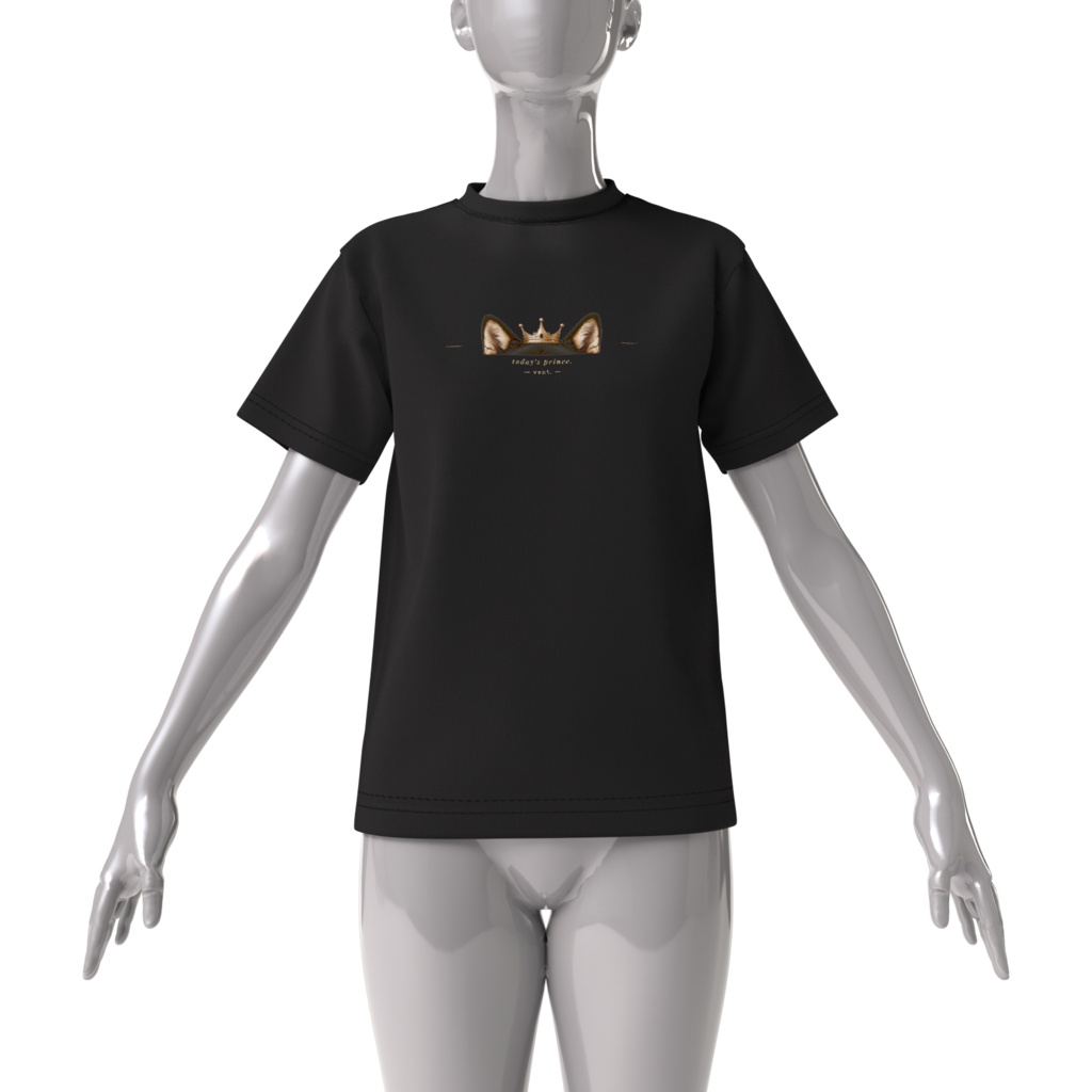 today’s prince. big silhouette tee / black