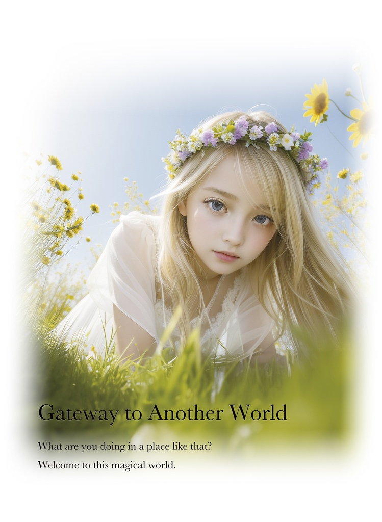 レディースTシャツ 白 Gateway to Another World