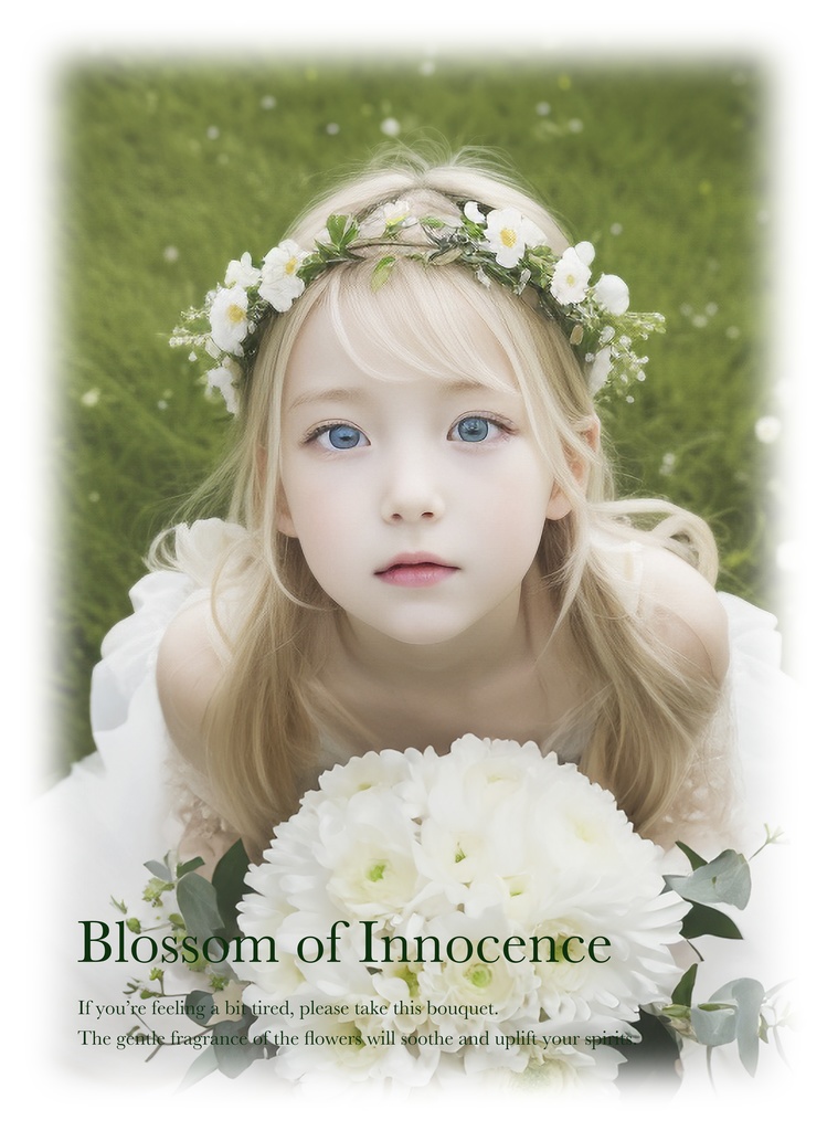 レディースTシャツ - M - 白 Blossom of Innocence