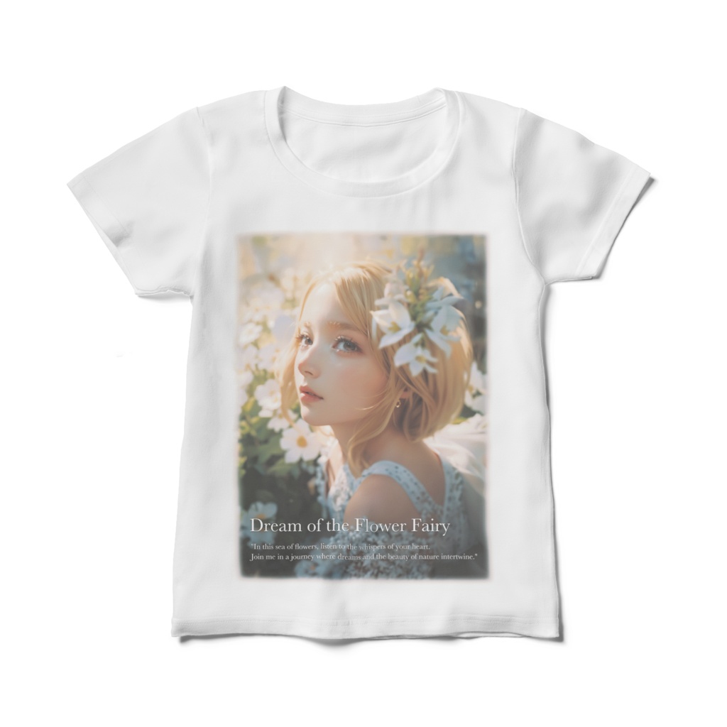 レディースTシャツ 白 Dream of the Flower Fairy