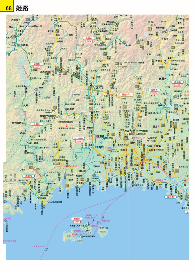 旅に出たくなる路線図 西日本