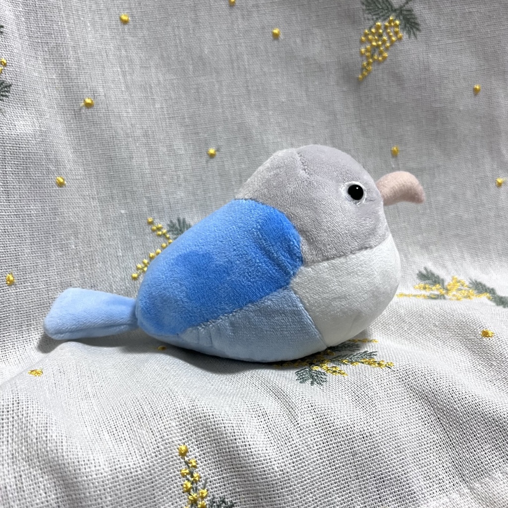 ボタンインコ(ブルー)ぬいぐるみ