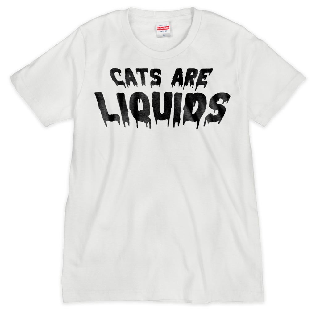 【CATS ARE LIQUIDS】ロゴタイプTシャツ