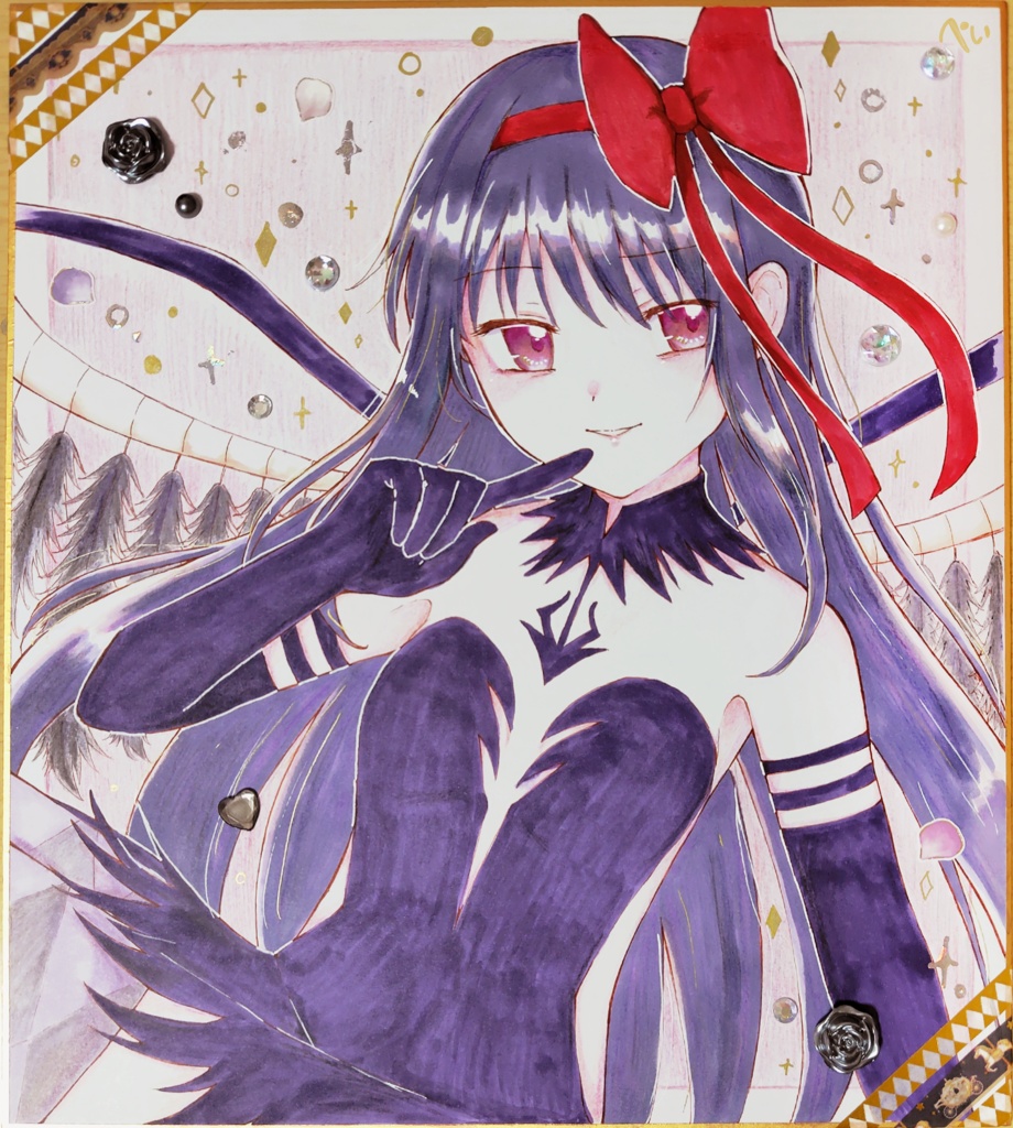 悪魔ほむら大色紙