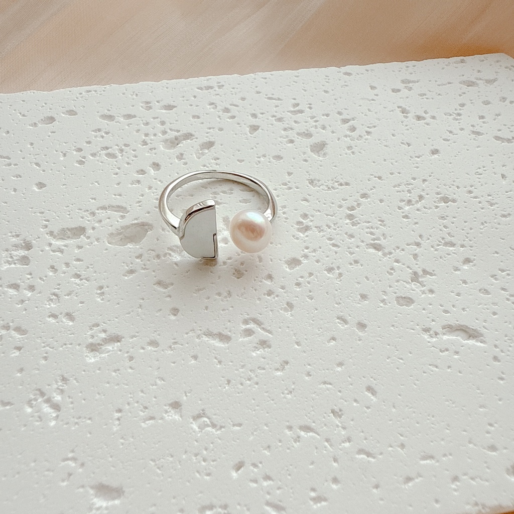 ハーフシェル・パールリング(ゴールド・シルバー)