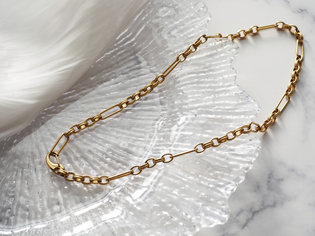 サージカルステンレスネックレス（留め具・カニカンタイプ）