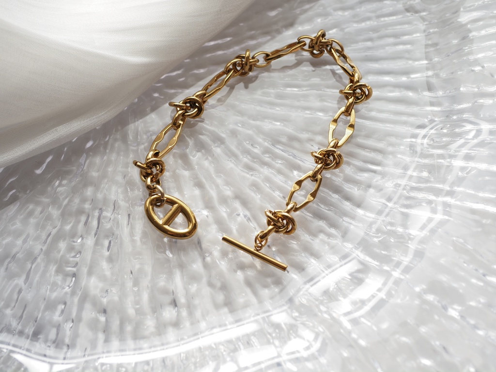 イバラチェーンブレスレット(ゴールド)