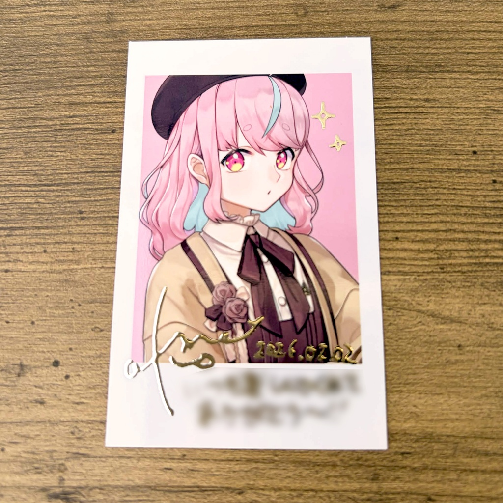 【大豊穣祭2025】箔押しサイン&メッセージ入チェキ