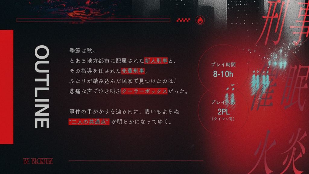 BE BACKFIRE【クトゥルフ神話TRPG 6版】 SPLL:E192243