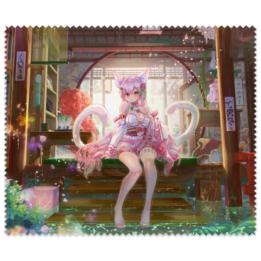 【1周年記念】鴇白こはく メガネ拭き(マルチクロス)